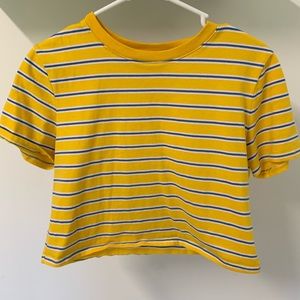 Blue and Yellow Stripped Shirt